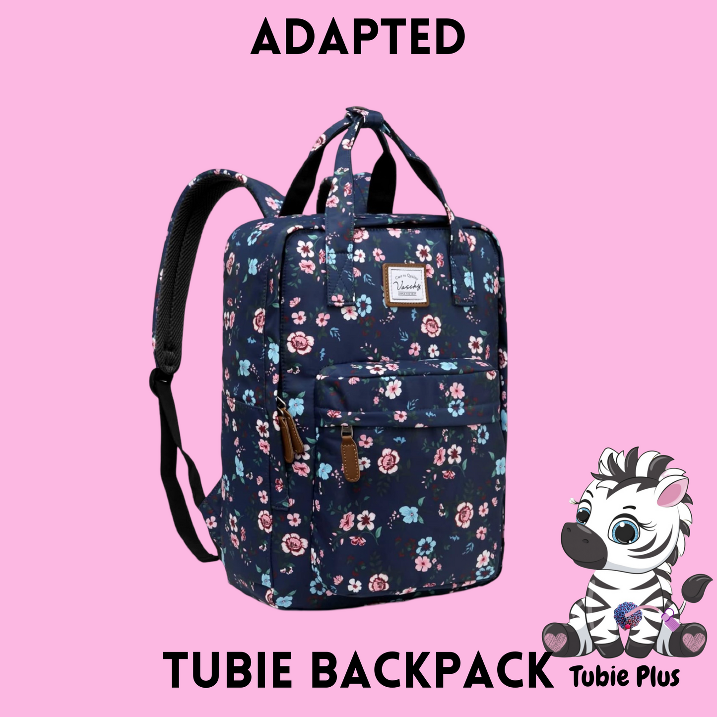 Blossom Flowers Feeding Tube Backpack, Tubie Backpack, Adapted Backpack