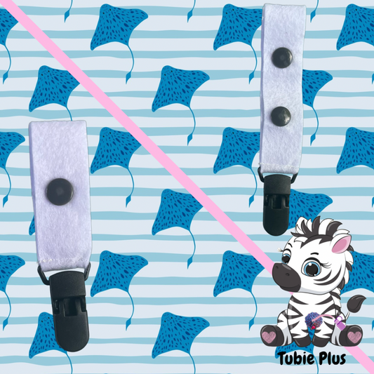 Stingray Print Tubie Clip