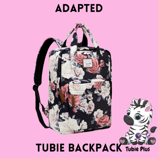 Rose Feeding Tube Backpack, Tubie Backpack, Adapted Backpack