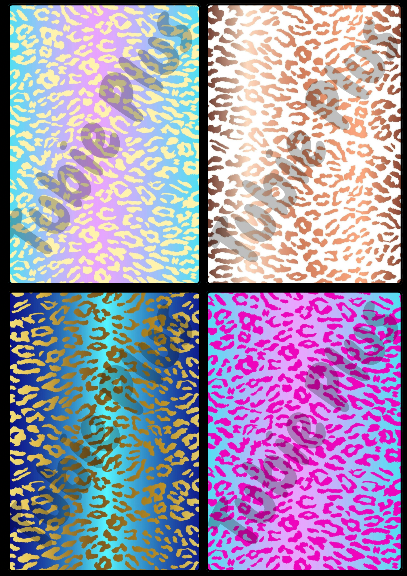 Leopard Print Pump Sticker | Glossy/Holographic Finish