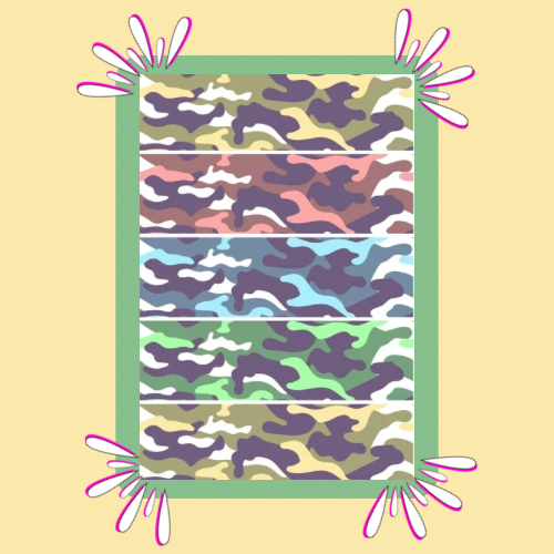 Camoflauge Mix Tubie Tape