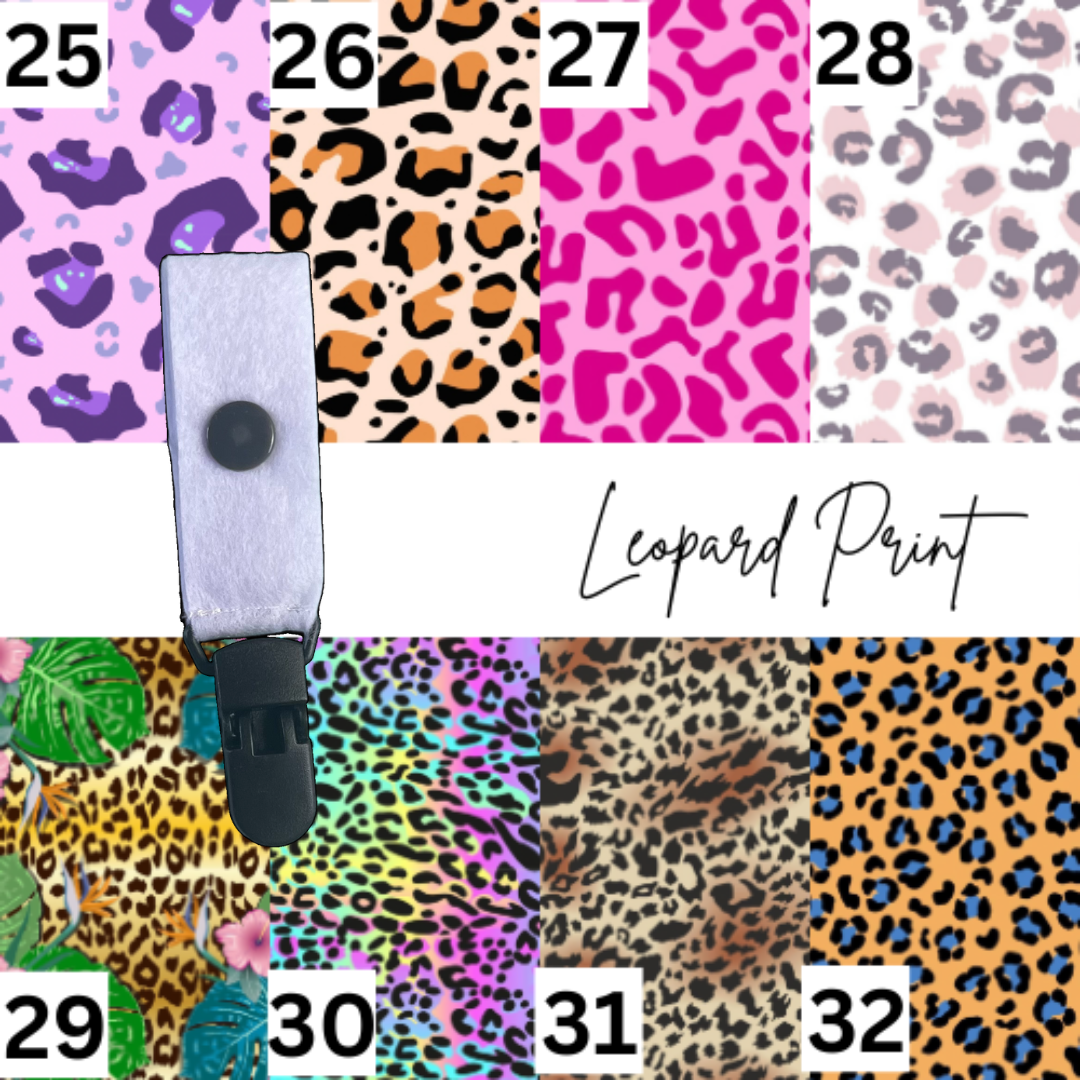 Leopard Print Small Tubie Clip