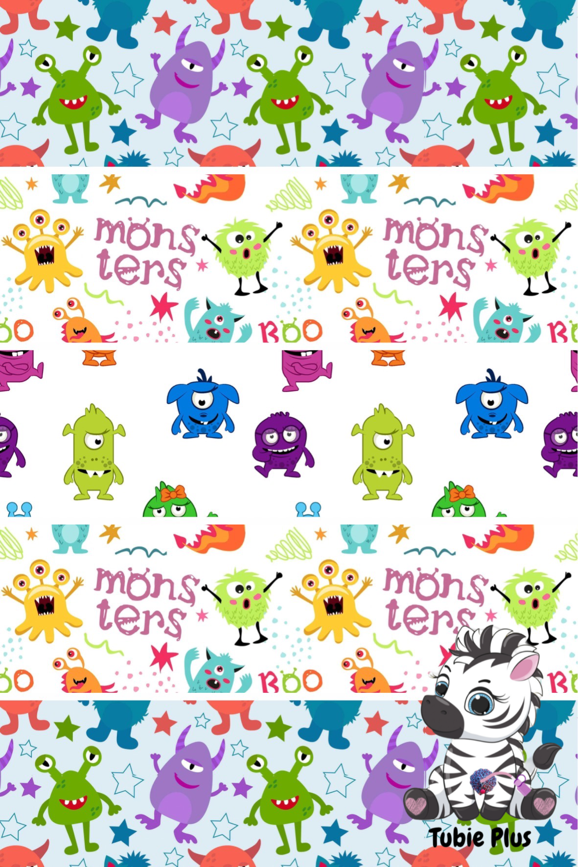 Monster Mix Print Strip | Small