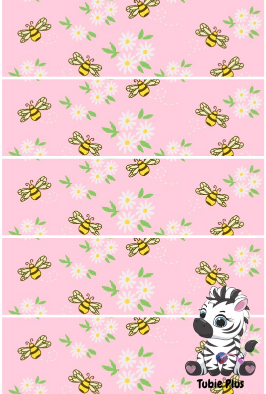 Bee Floral Print Strip | Full | Small