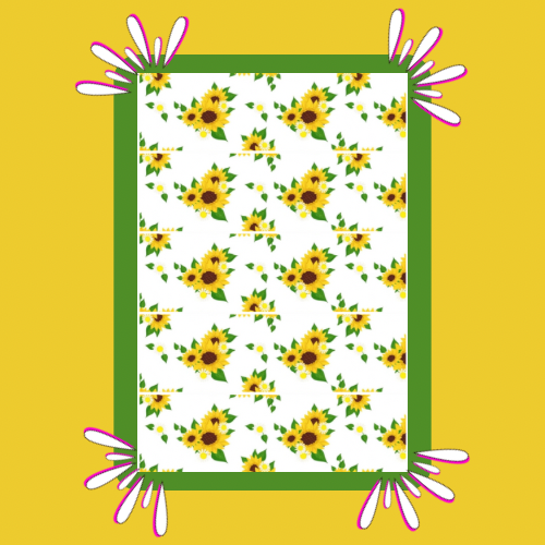 Sunflower Floral Print Strip | Full | Small