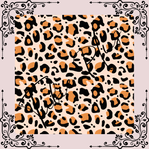 Orange Leopard Print Tubie Pad | SPC Pad