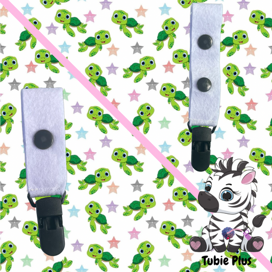 Turtle Print Tubie Clip