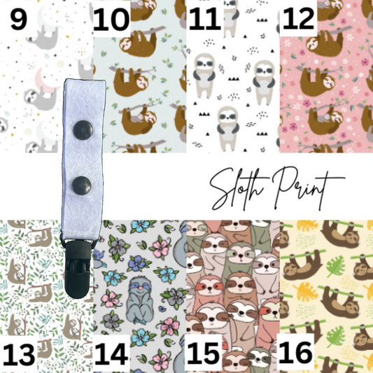 Sloth Large Tubie Clip