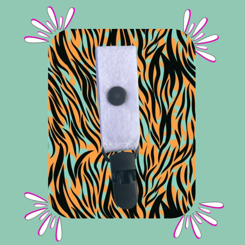 Tiger Print Small Tubie Clip