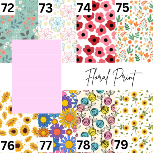 Floral Print Tubie Tape